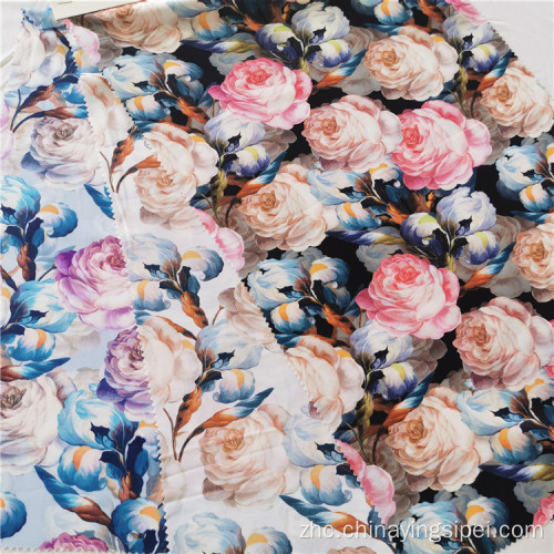 Challie somali somali Digital Viscose Floral Flower Rayon面料